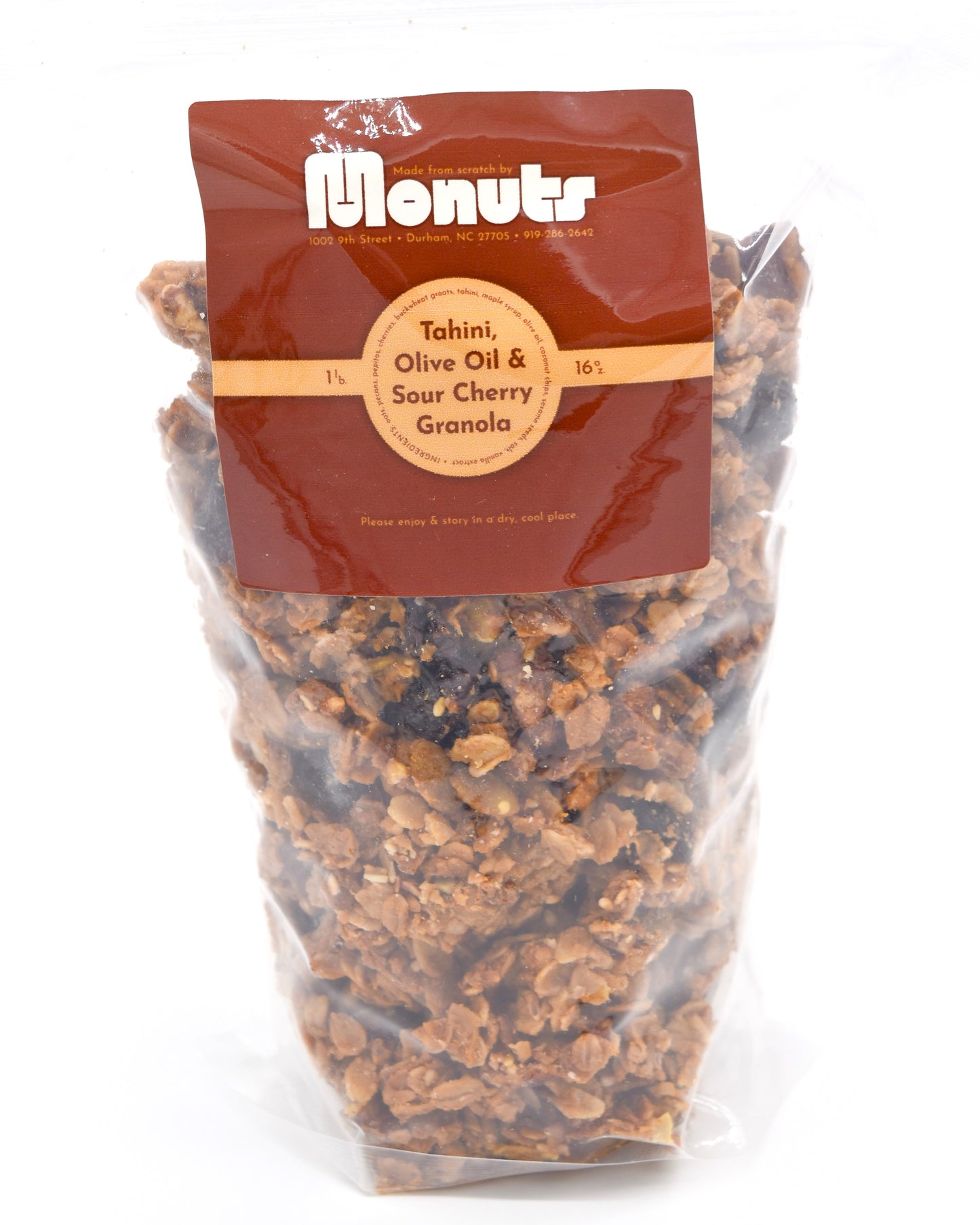 Tahini, Olive Oil, and Sour Cherry Granola